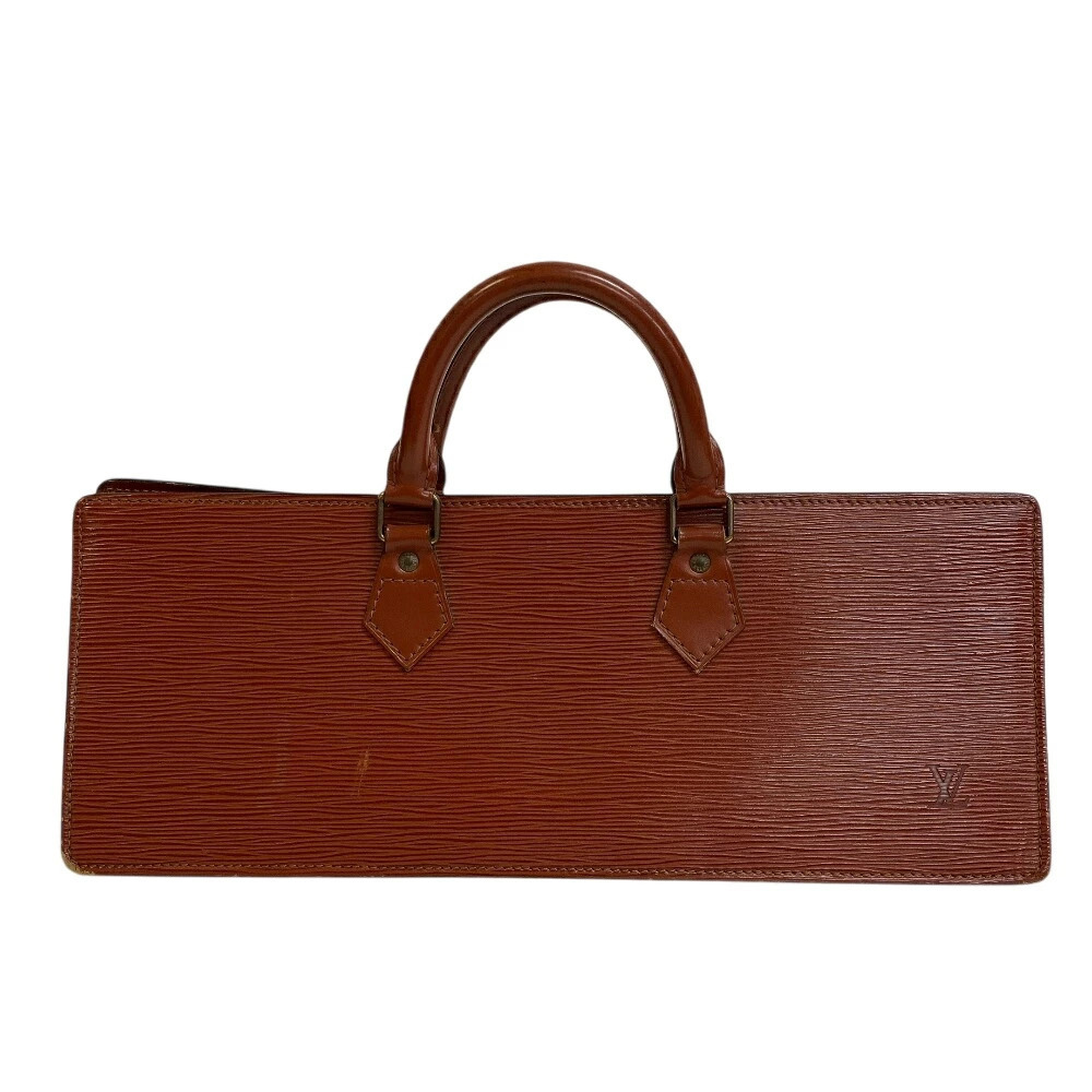 LOUIS VUITTON Sac Triangle Tote Bag Epi Leather Handbag Brown